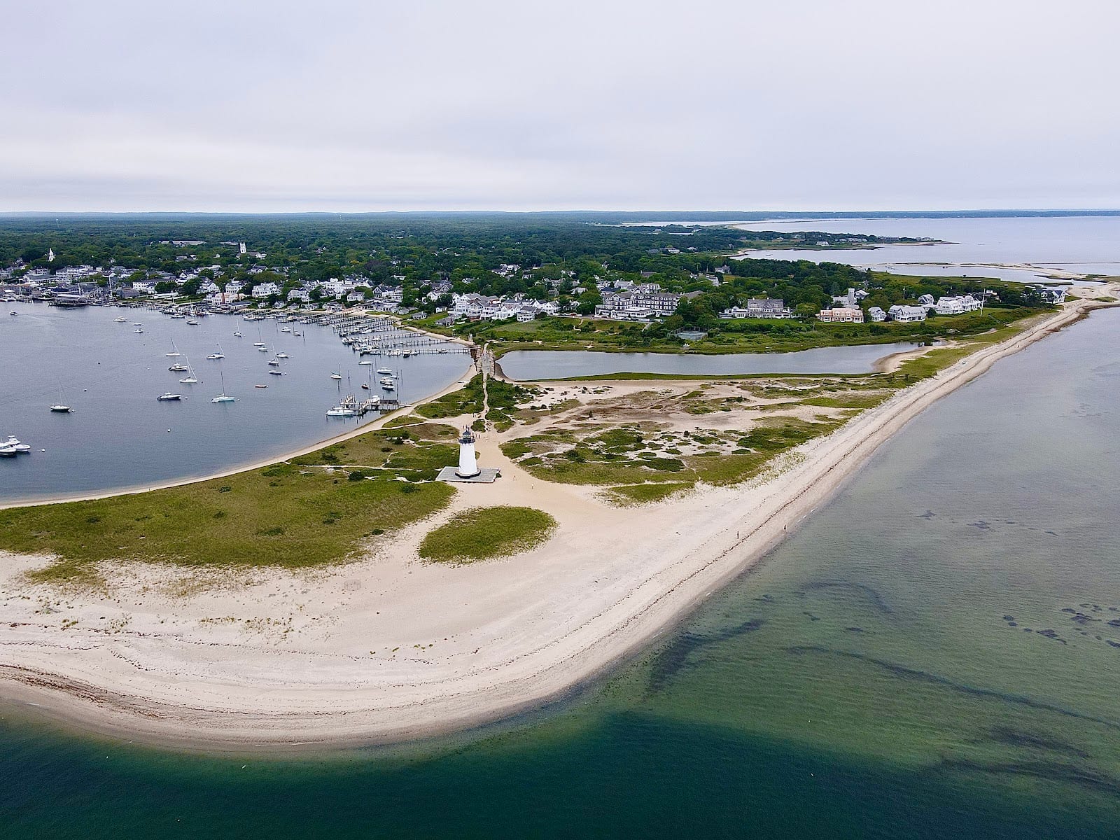 Edgartown Harbor Lighthouse in Martha's Vineyard