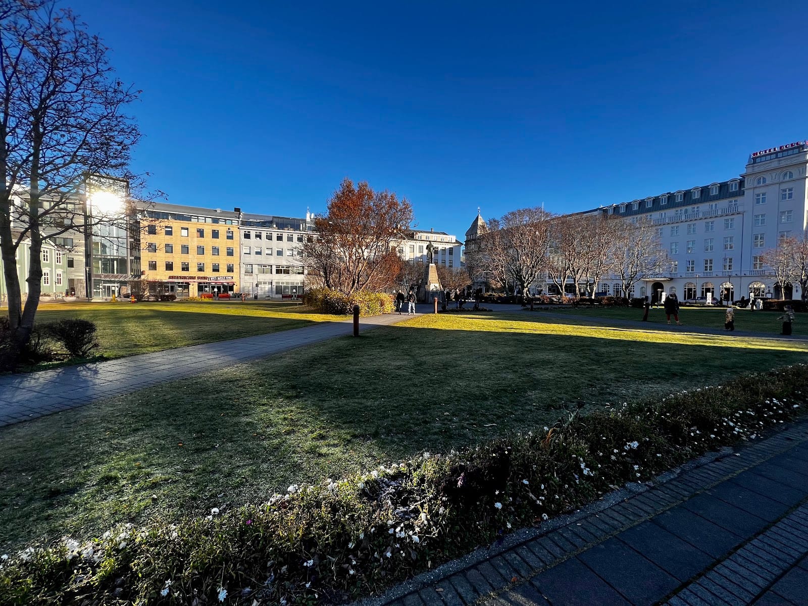 Austurvöllur in Reykjavik