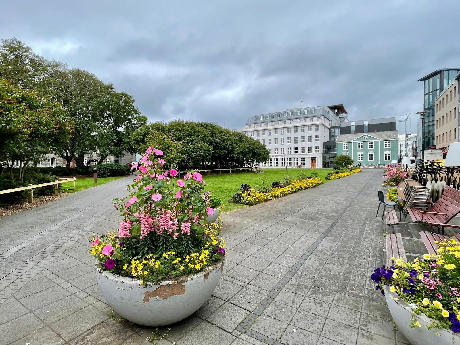 Austurvöllur in Reykjavik