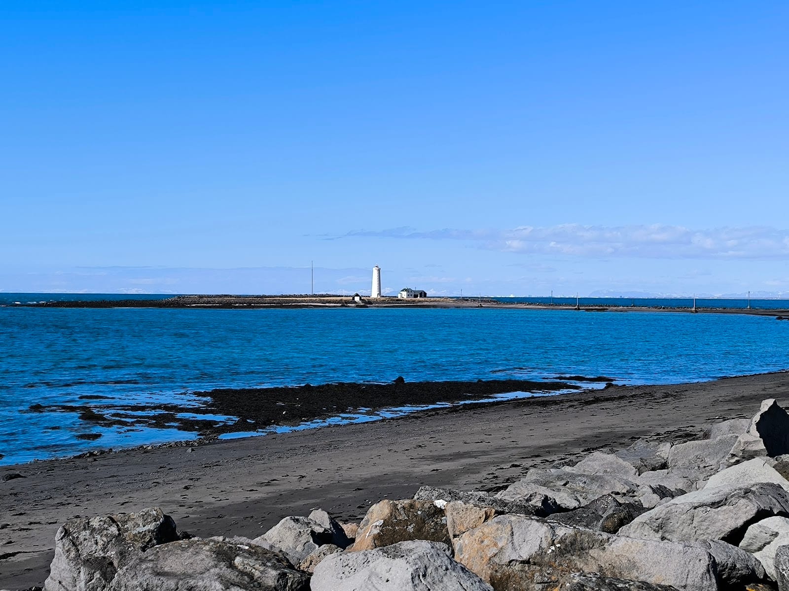Grótta Lighthouse in Reykjavik