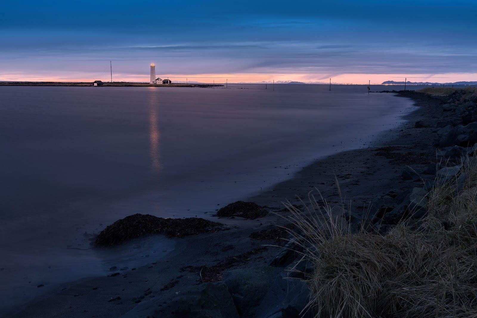Grótta Lighthouse in Reykjavik