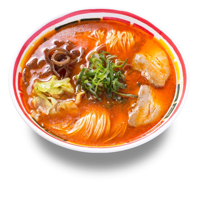 A spicy bowl of ramen at Kyushu Jangara Akihabara.