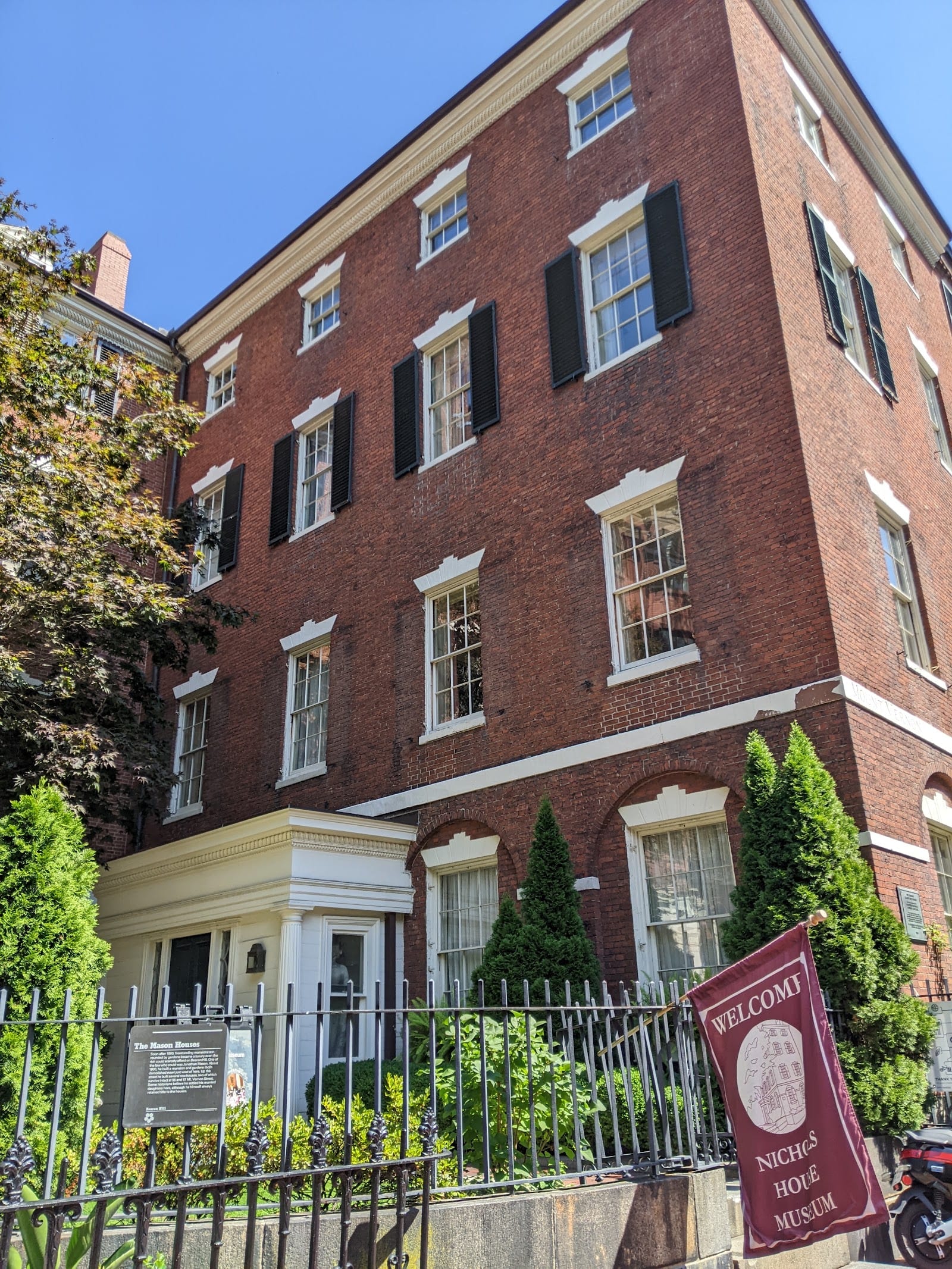 Mount Vernon Street row houses on Beacon Hill.