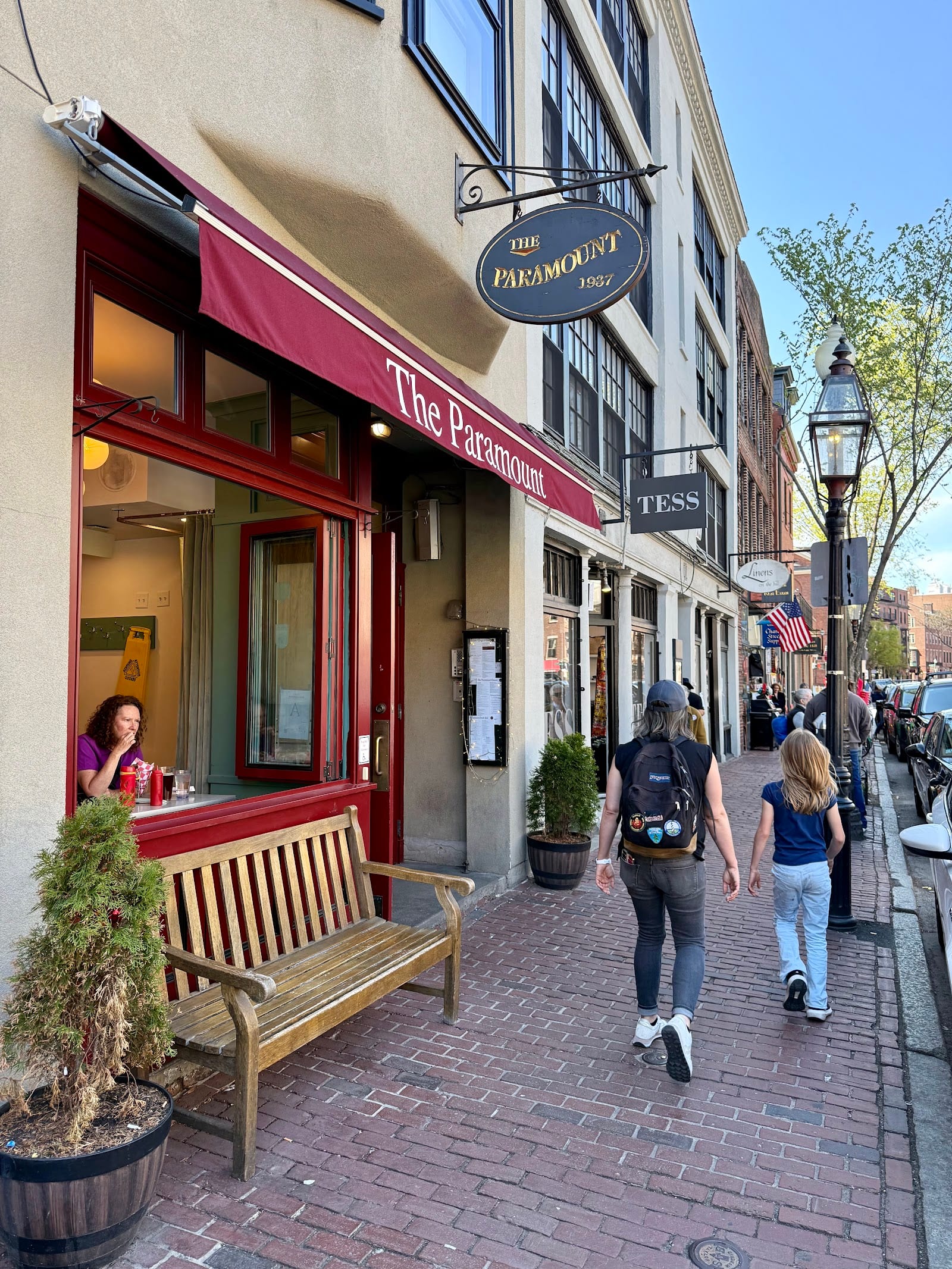 Charles Street storefronts on Beacon Hill.