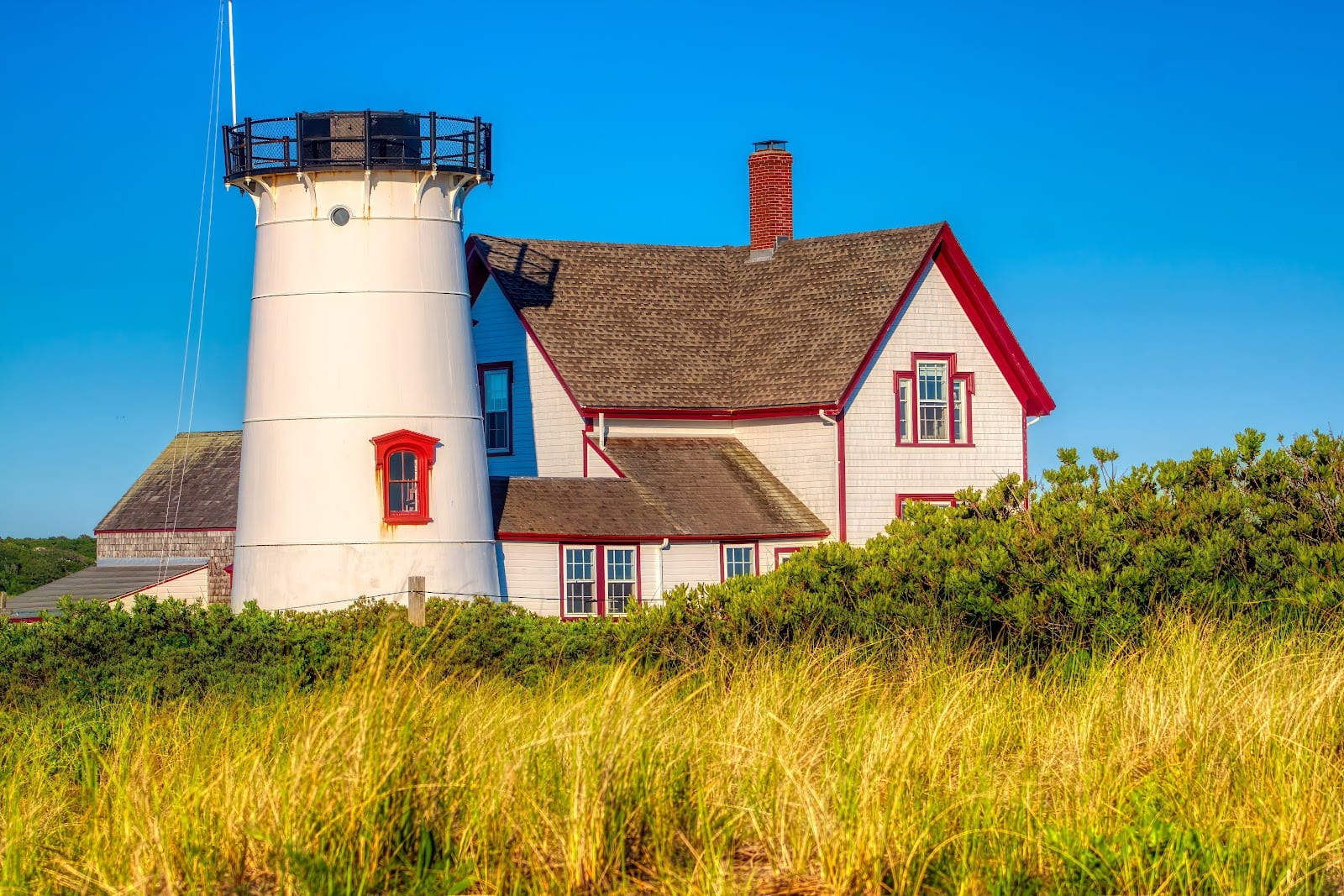 Stage Harbor Lighthouse in Cape Cod