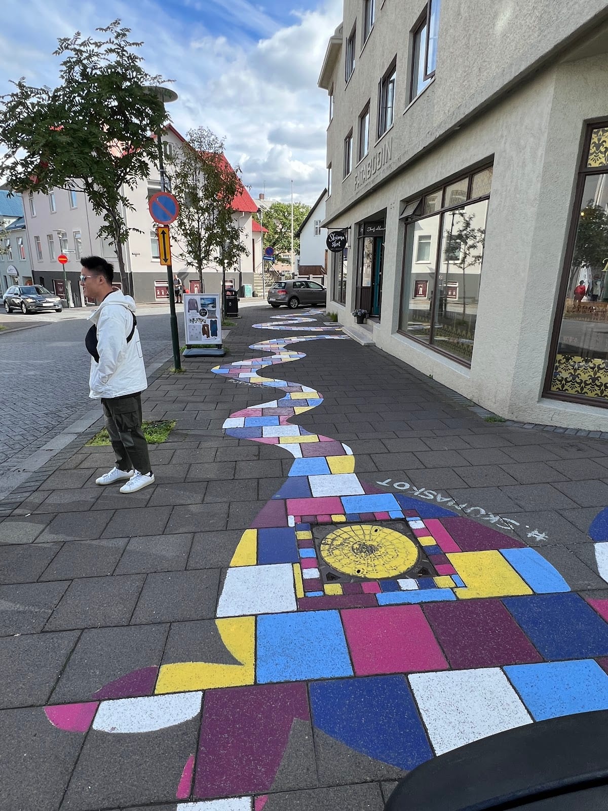 Skólavörðustígur (Rainbow Street) in Reykjavik