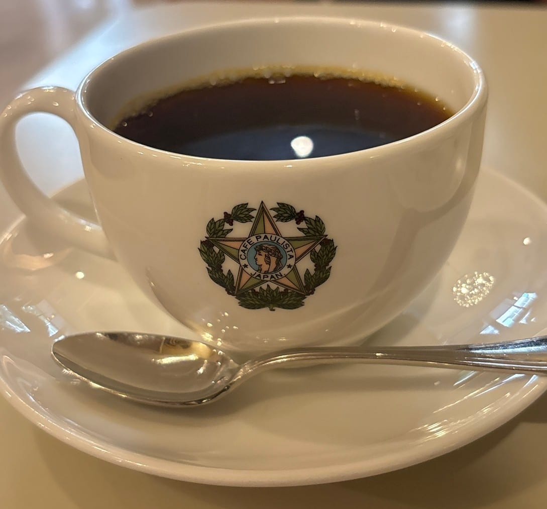 A cup of Cafe Paulista's signature Brazilian coffee.