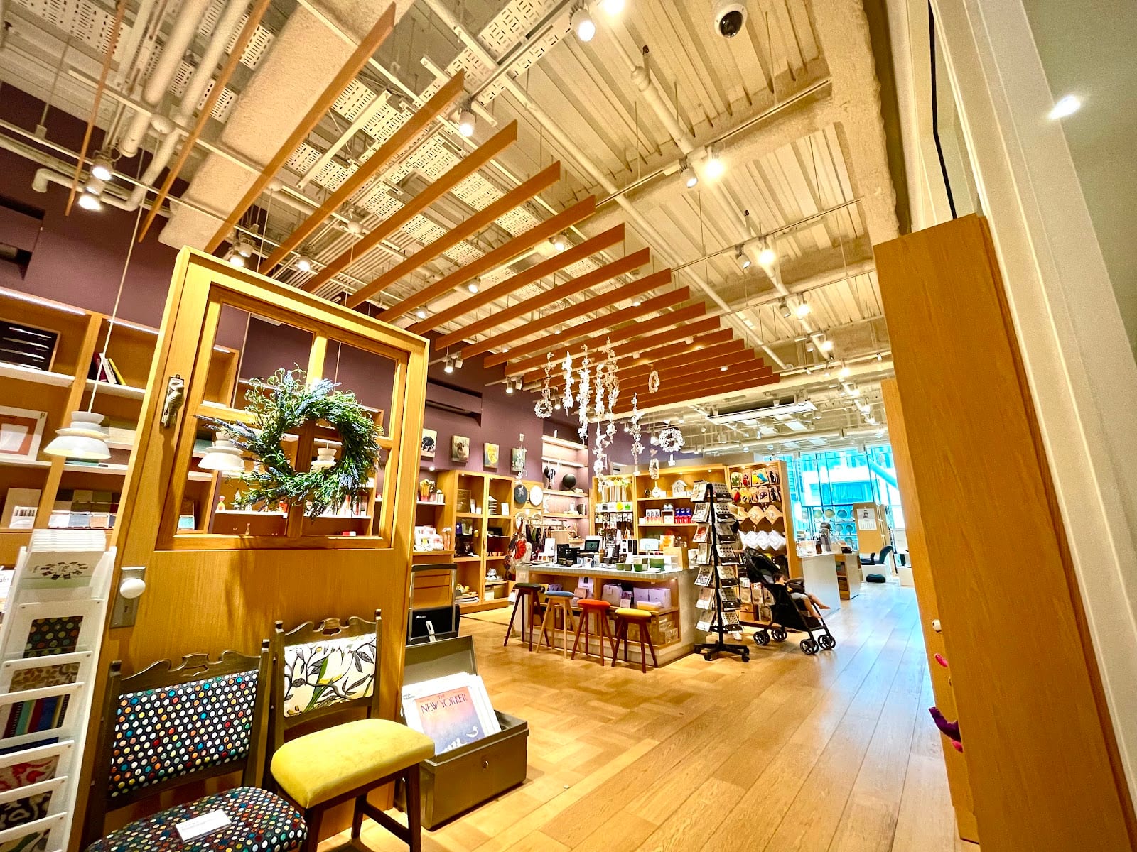 A floor of craft and stationery goods at Itoya.