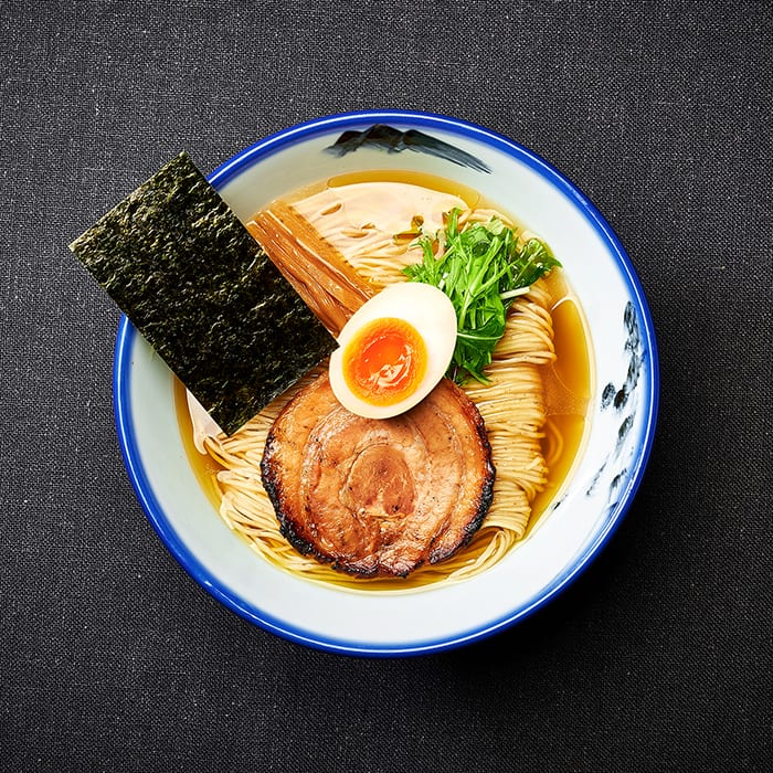 AFURI's yuzu shio ramen in a clear, citrus broth.