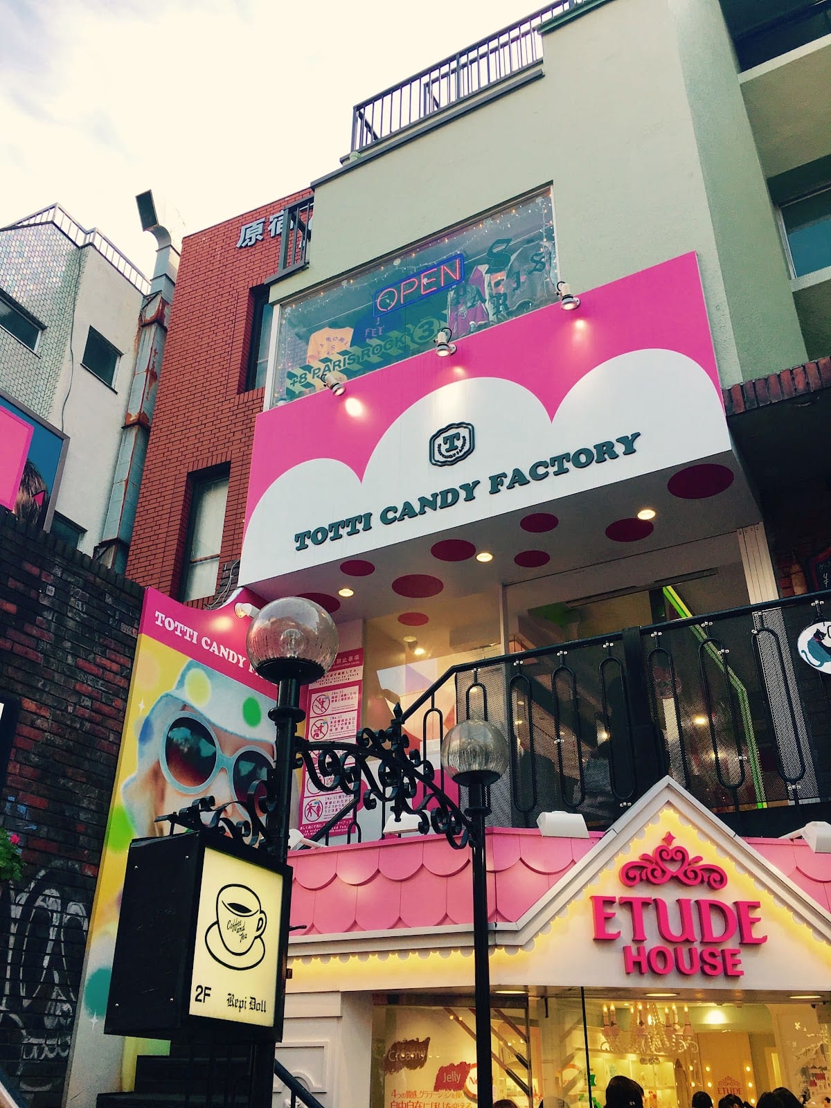 The Totti Candy Factory storefront in Harajuku.