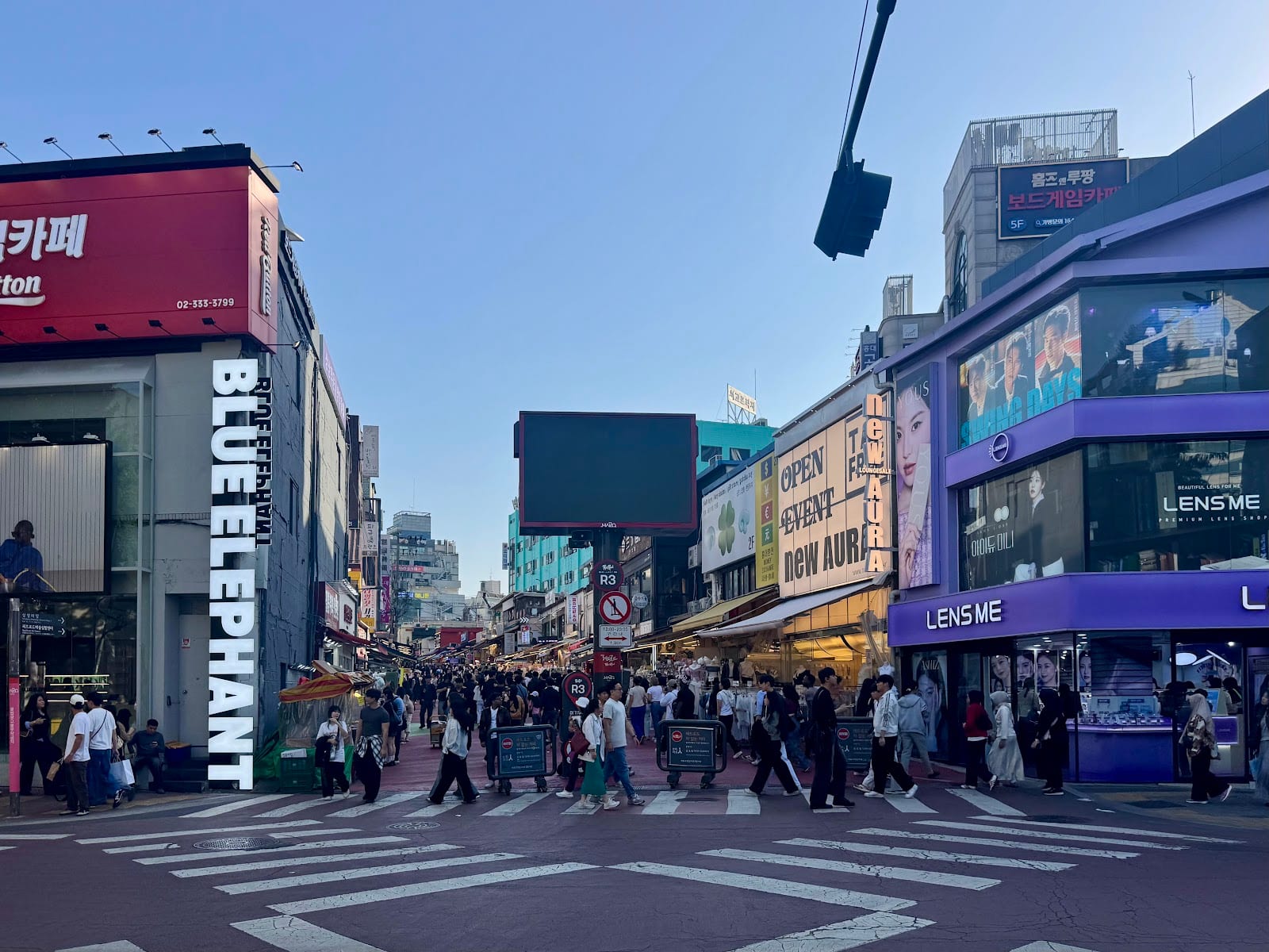 Hongdae Walking Street in Seoul