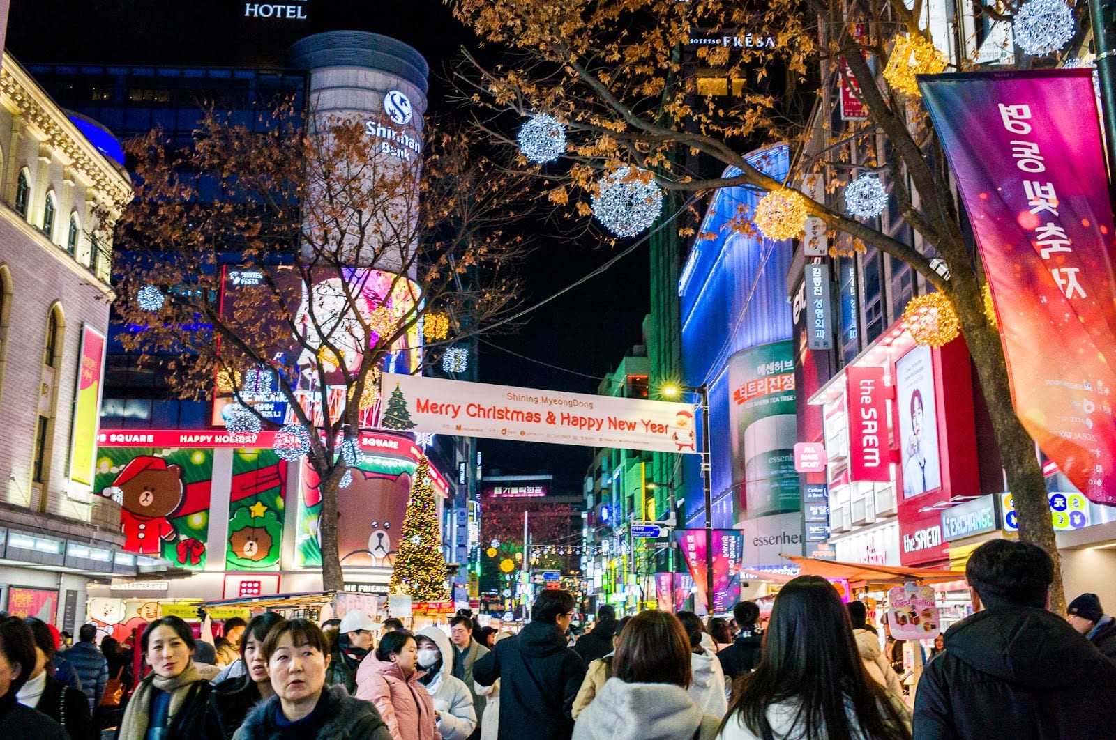 Myeongdong Shopping Street in Seoul