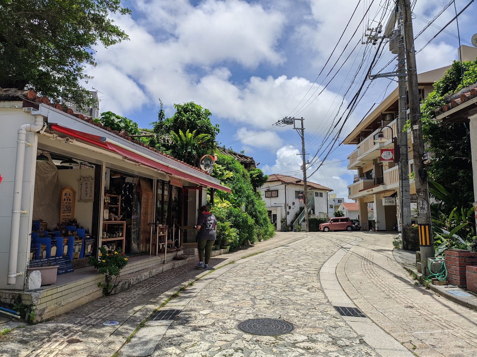 Tsuboya pottery street in Okinawa