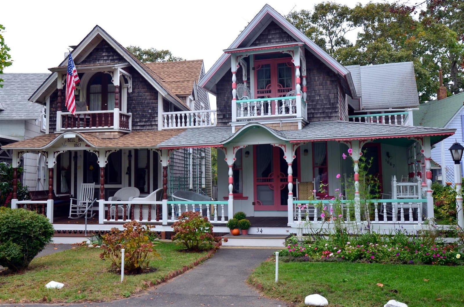 Martha’s Vineyard Camp Meeting Association Camp Ground Gingerbread Cottages in Martha's Vineyard