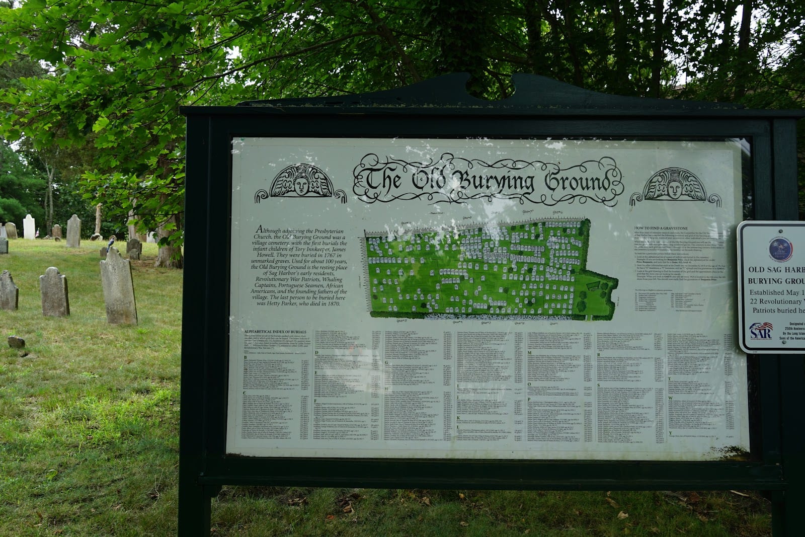 Sag Harbor Old Burying Ground in The Hamptons