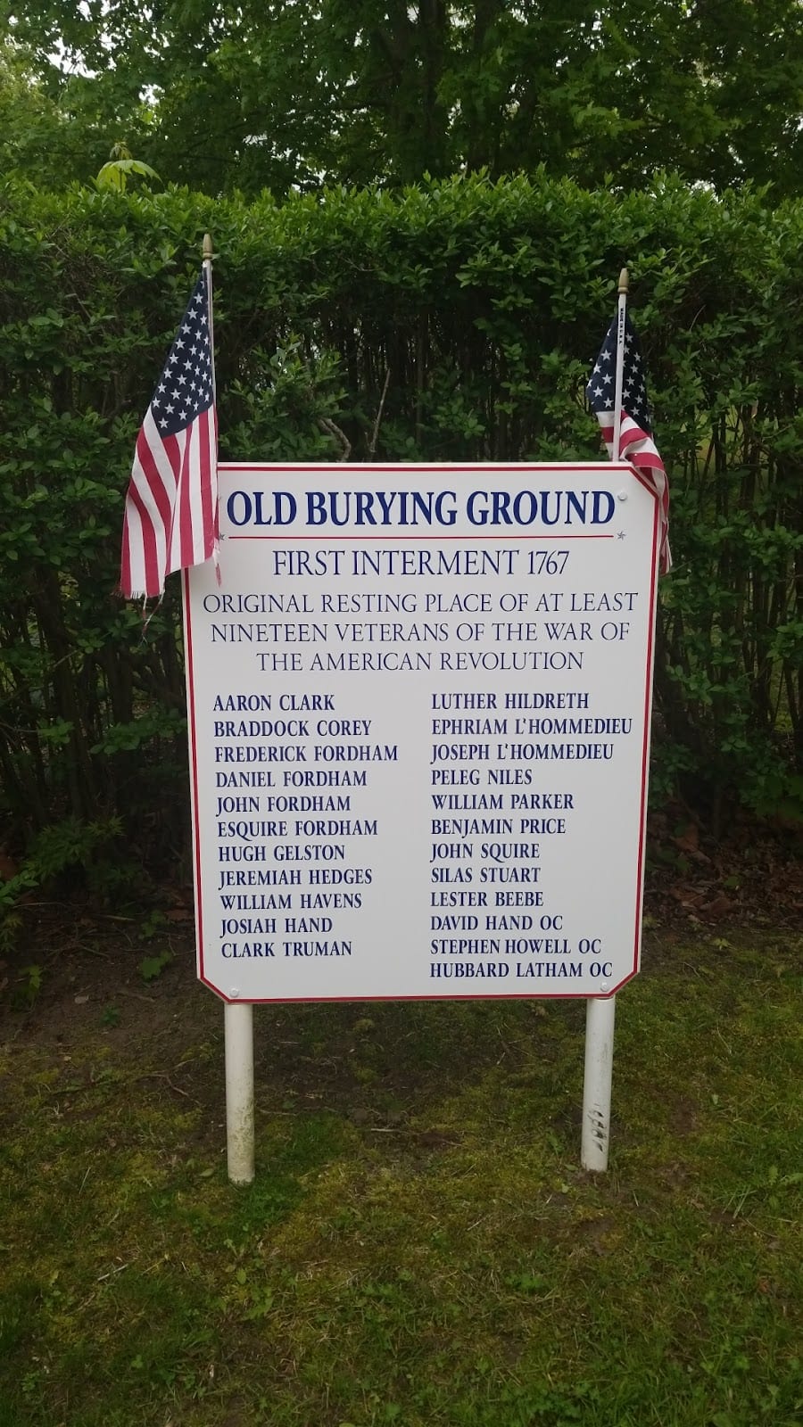 Sag Harbor Old Burying Ground in The Hamptons