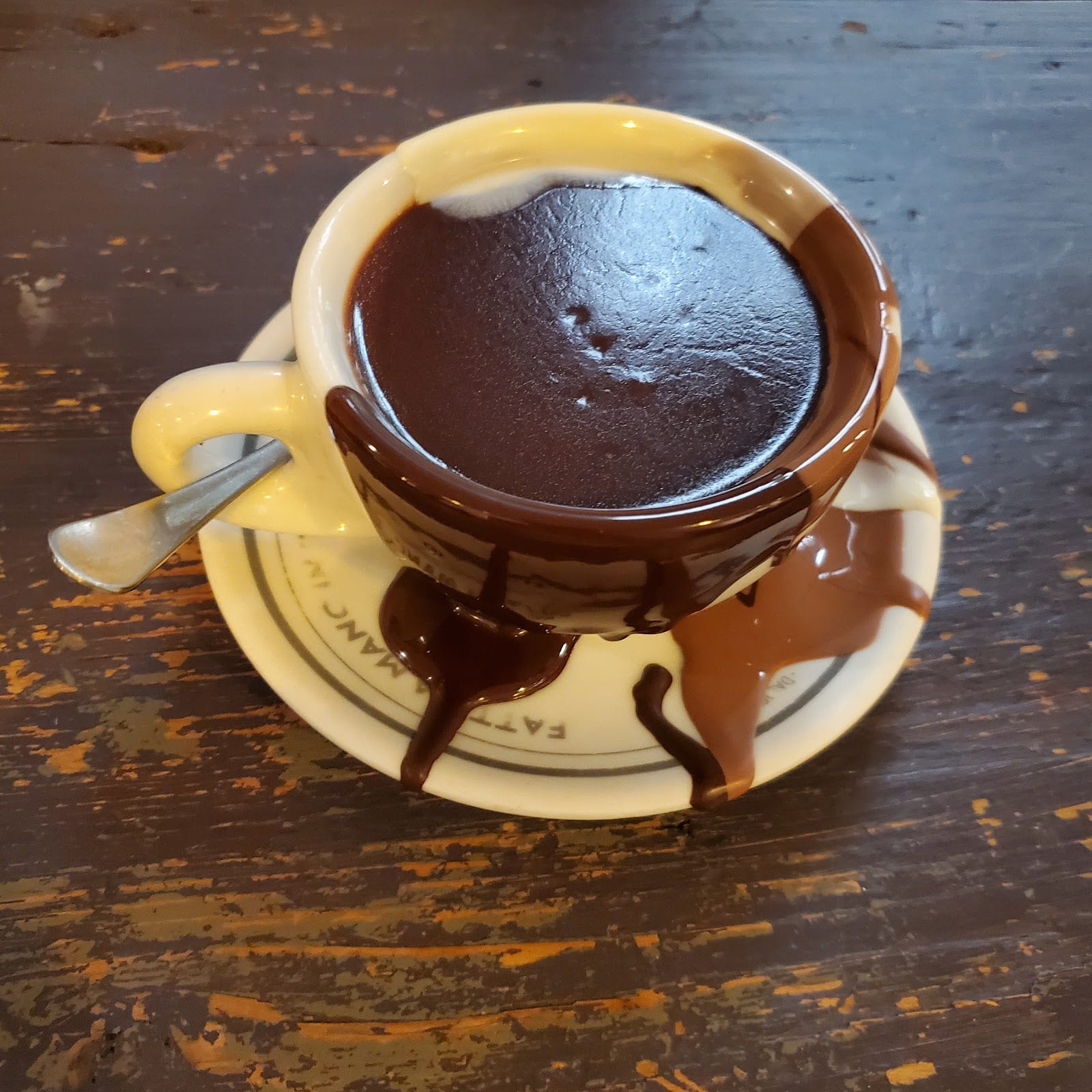 A cup of thick hot chocolate at Said dal 1923.