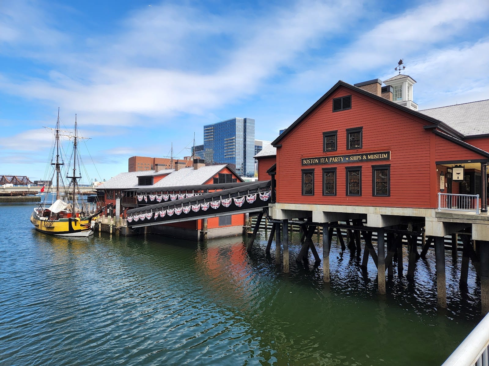 Fort Point Channel waterfront near the Tea Party Ships and Museum.
