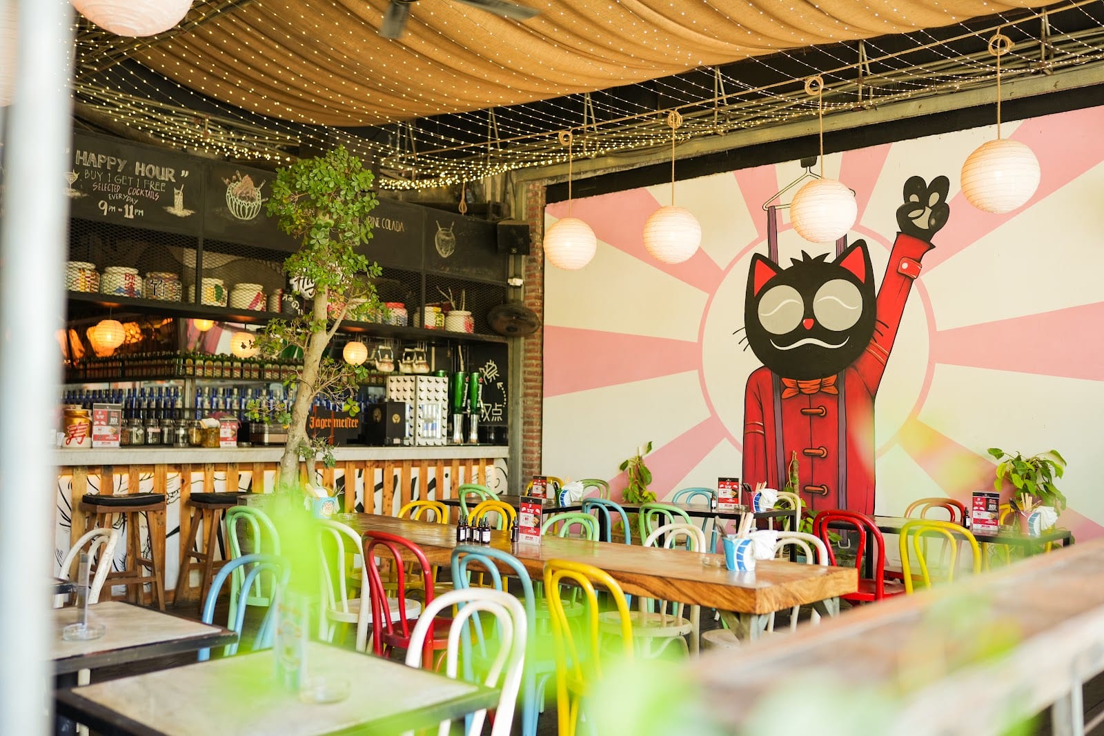 Jalan Petitenget Restaurant Row in Bali
