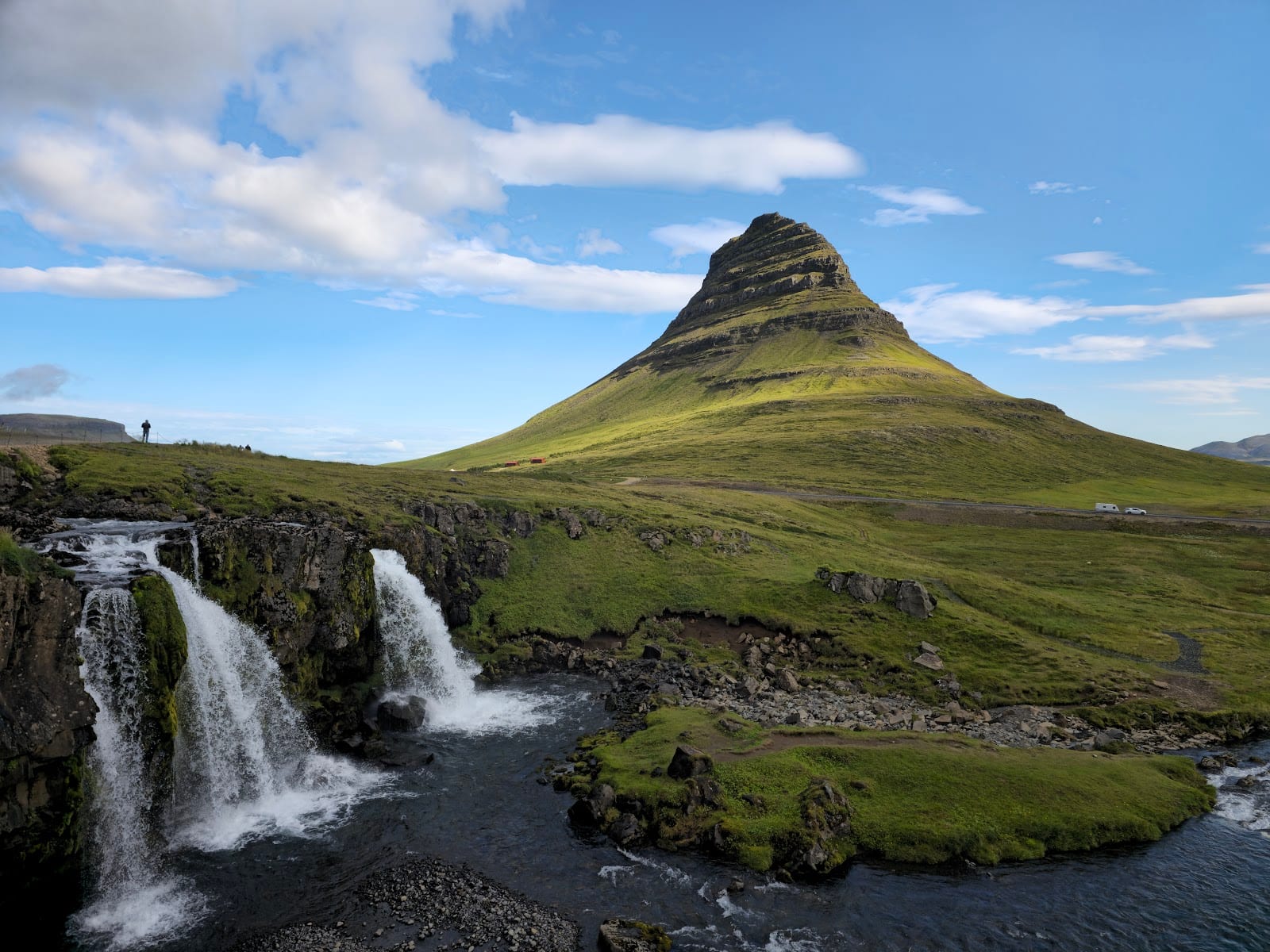 Kirkjufell and Kirkjufellsfoss in Reykjavik