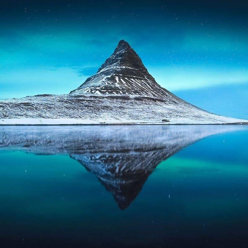 Kirkjufell and Kirkjufellsfoss in Reykjavik