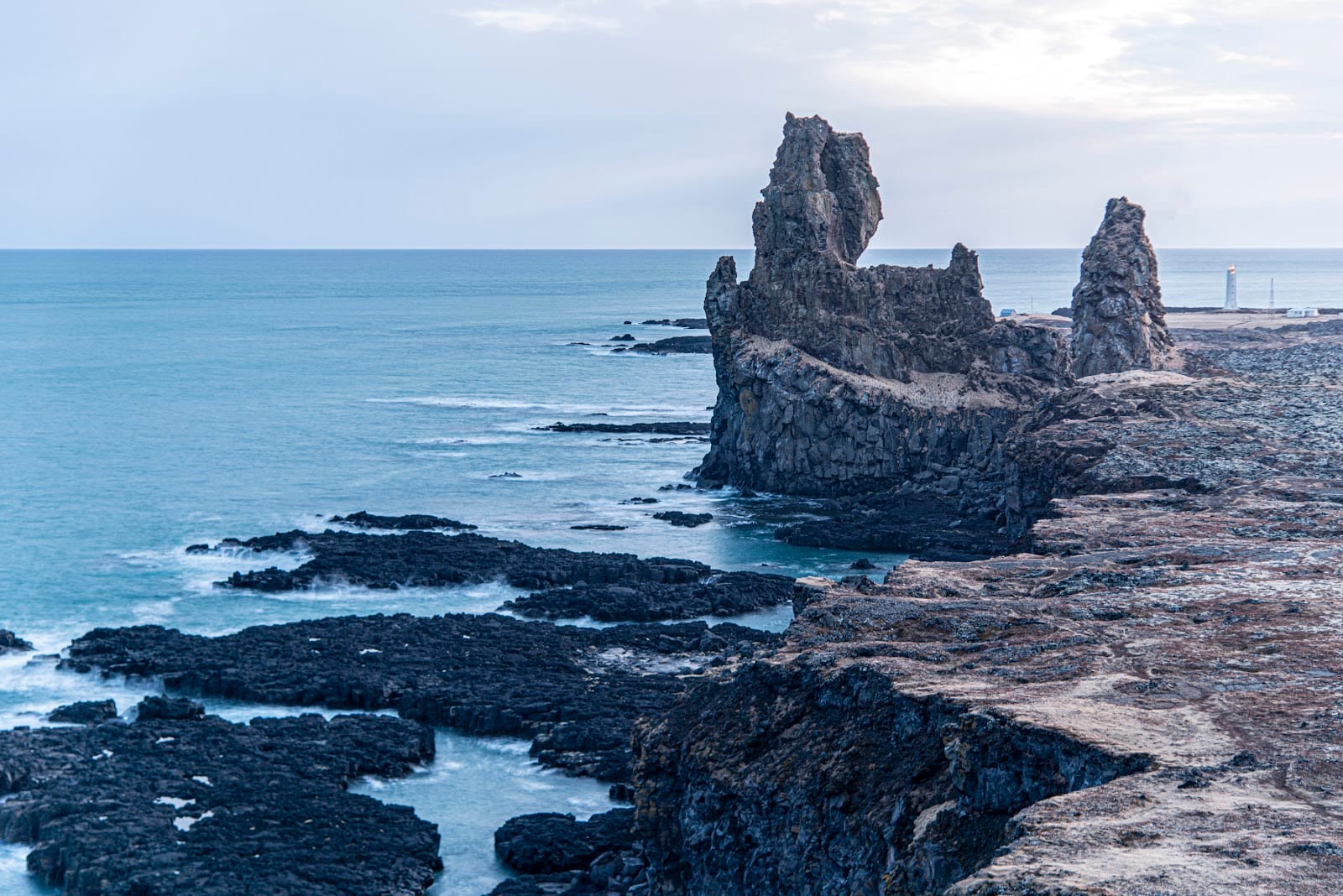 Lóndrangar Basalt Cliffs in Reykjavik