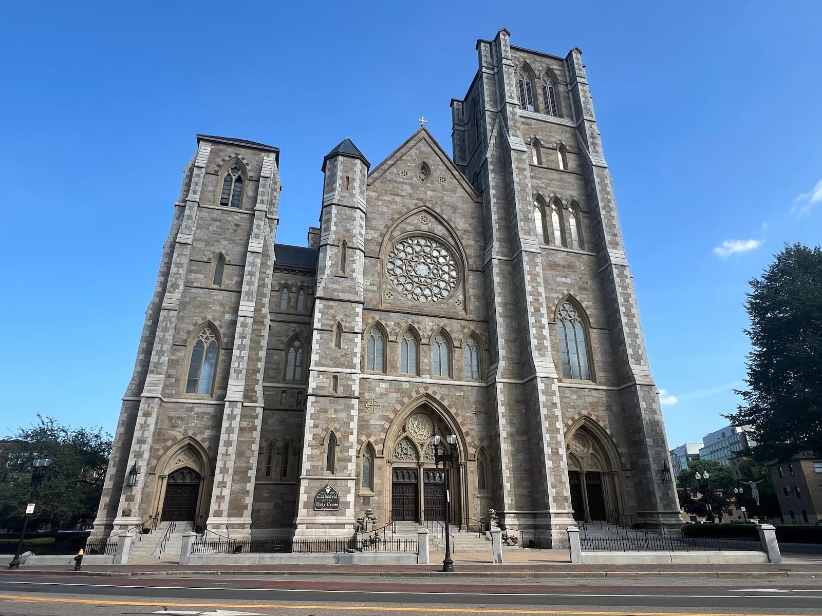 Cathedral of the Holy Cross on Washington Street, South End Boston.
