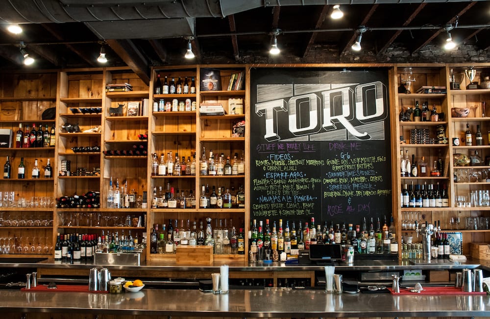 Toro restaurant area on Washington Street, South End Boston.