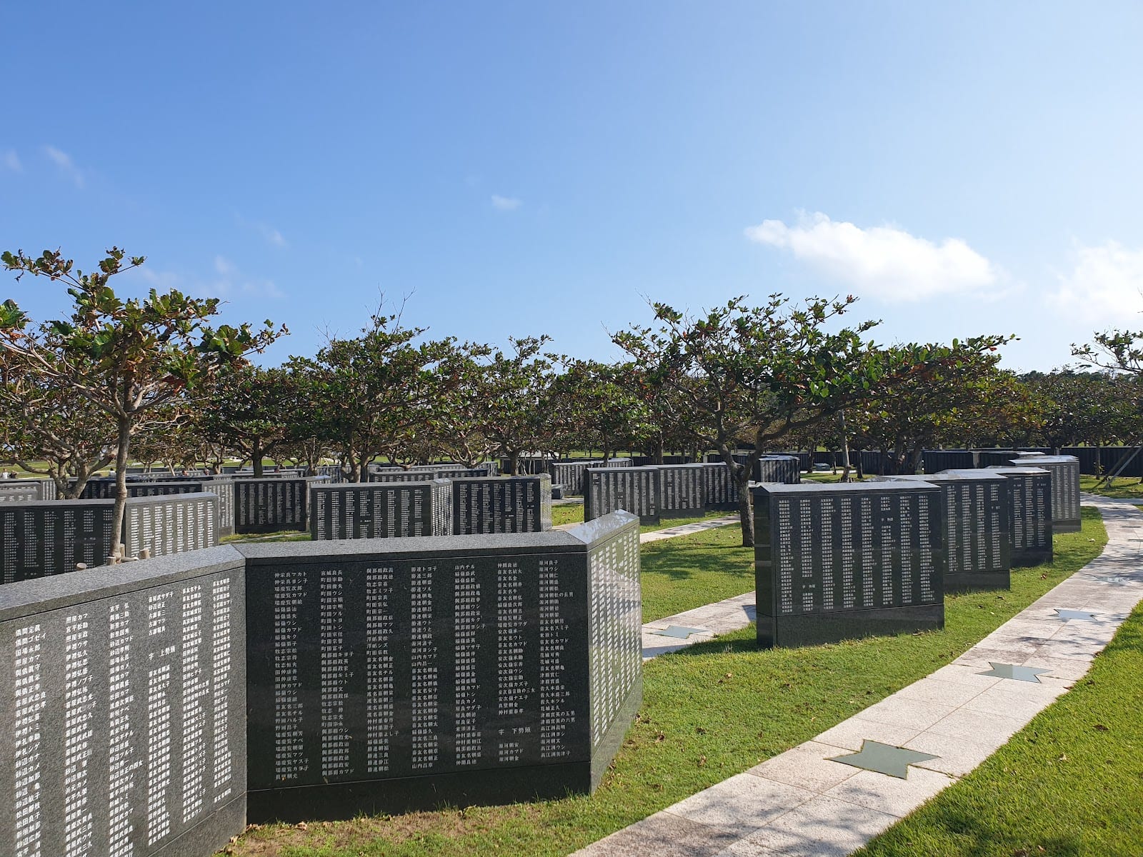 Okinawa Peace Memorial Park in Okinawa