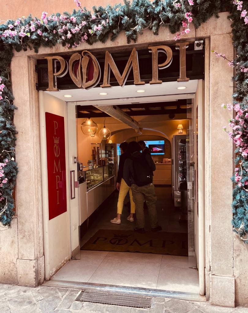 The Pompi storefront near the Spanish Steps.