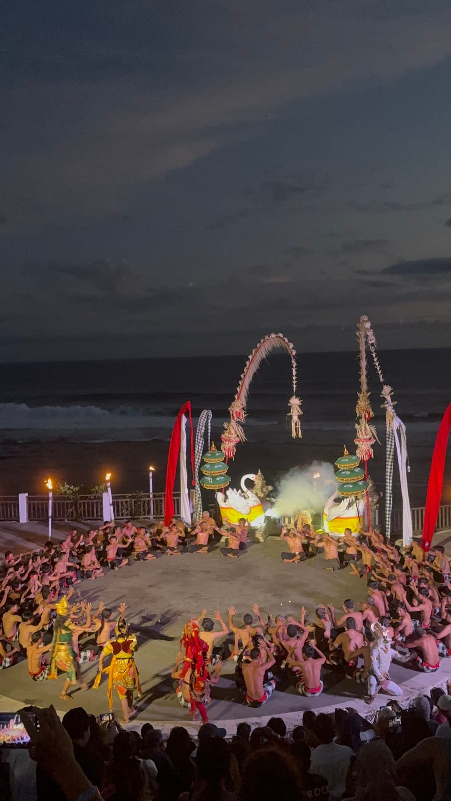 Kecak Fire Dance at Uluwatu Temple in Bali