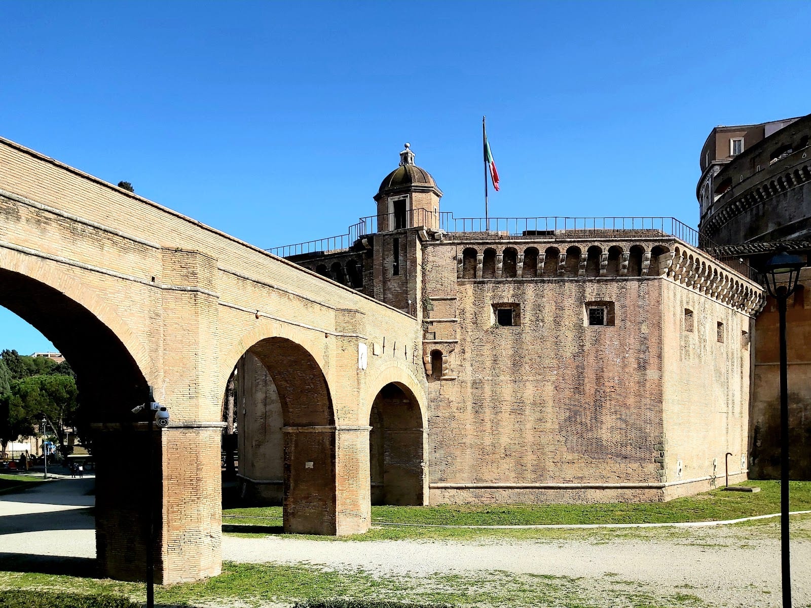 The tower at the Castel Sant'Angelo end of the Passetto di Borgo.