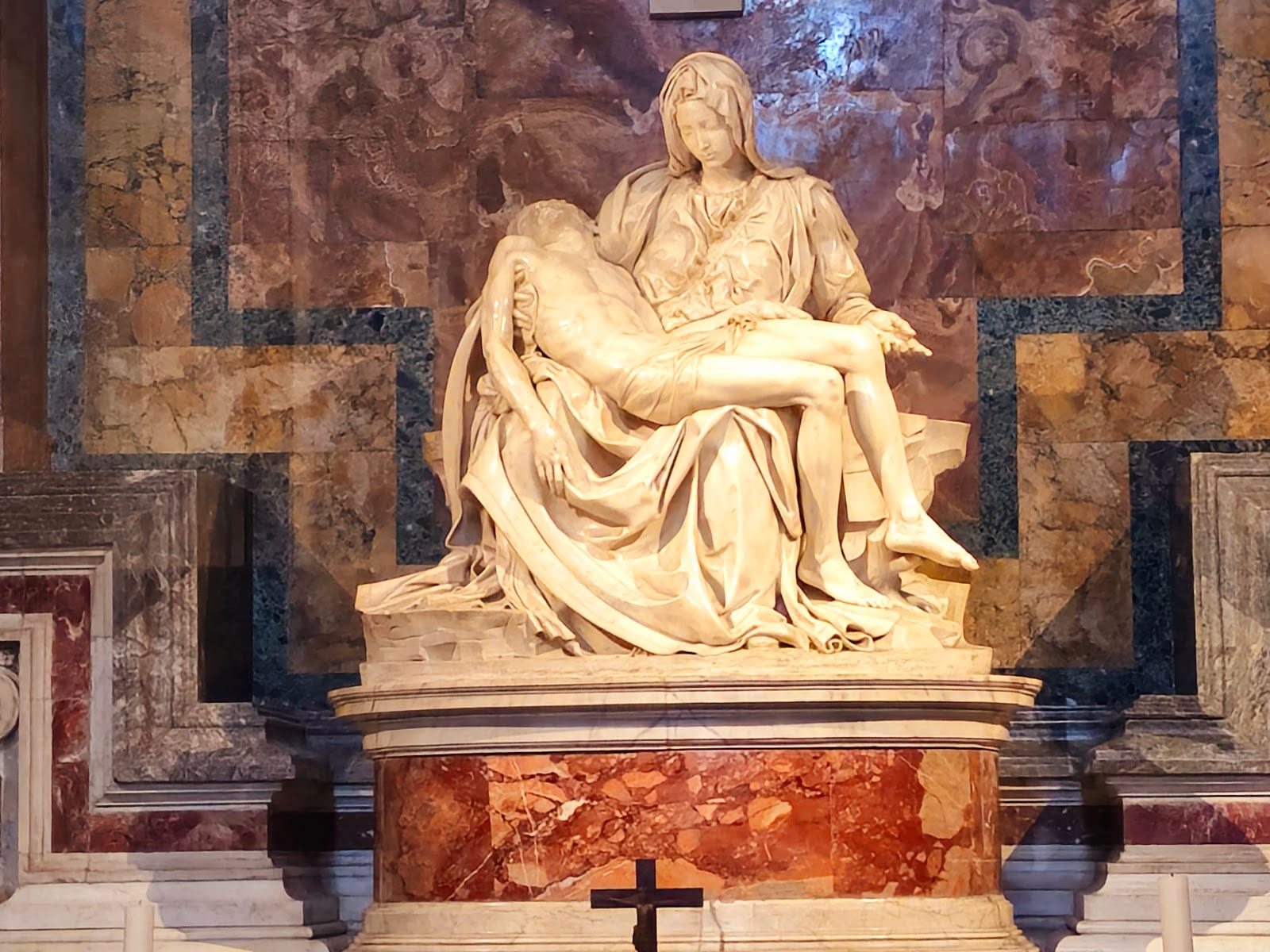 Michelangelo's Pieta in St Peter's Basilica.