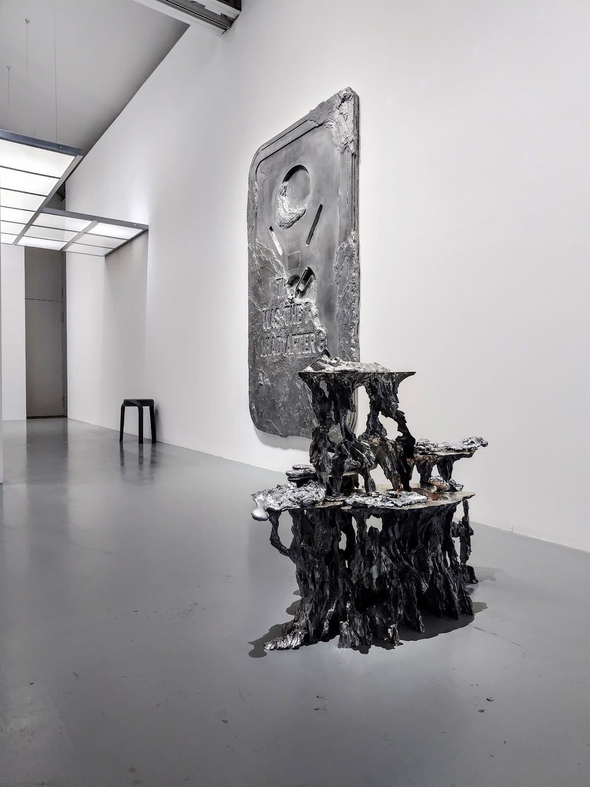A contemporary-art installation inside SCAI The Bathhouse.