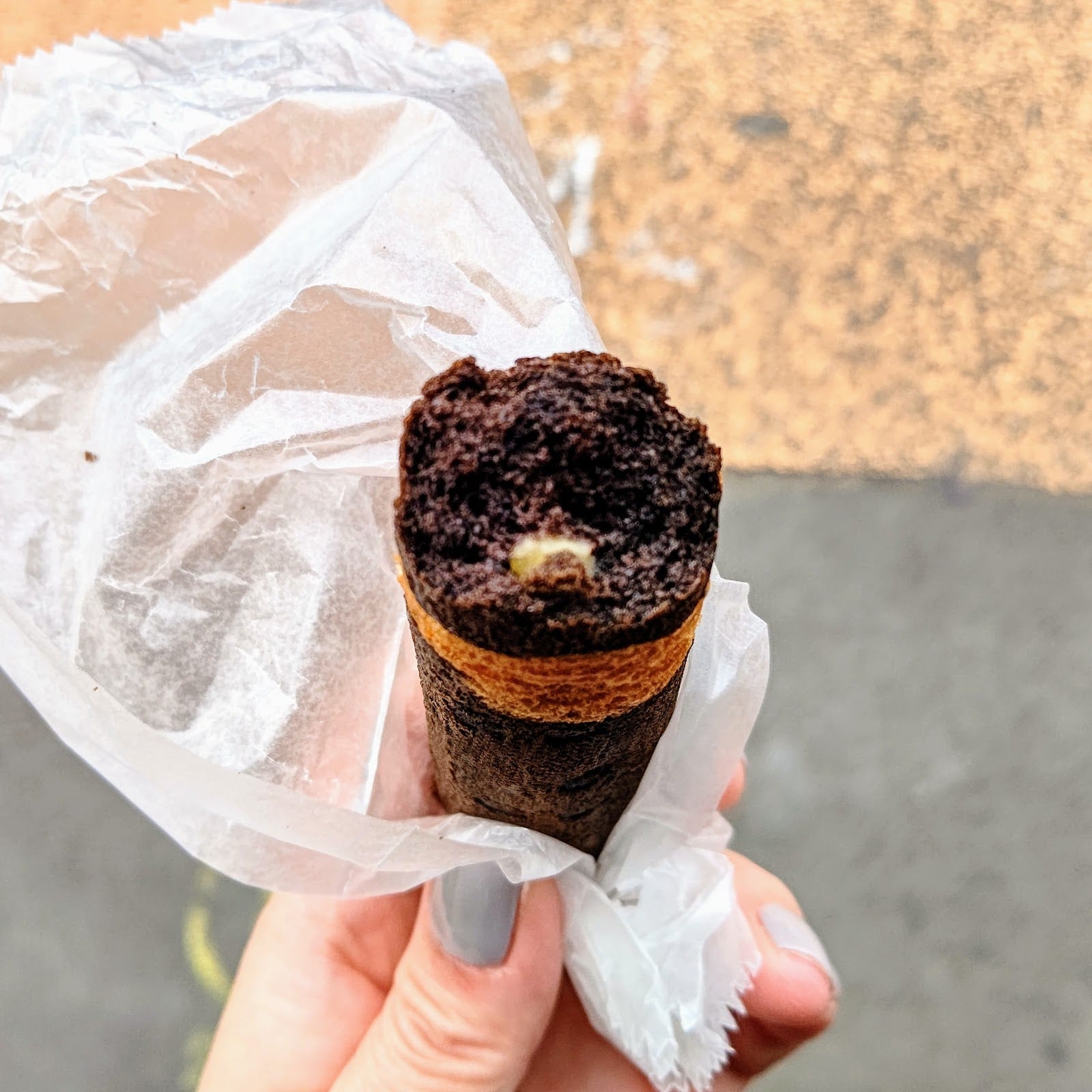 A cat-tail doughnut from Yanaka Shippoya.