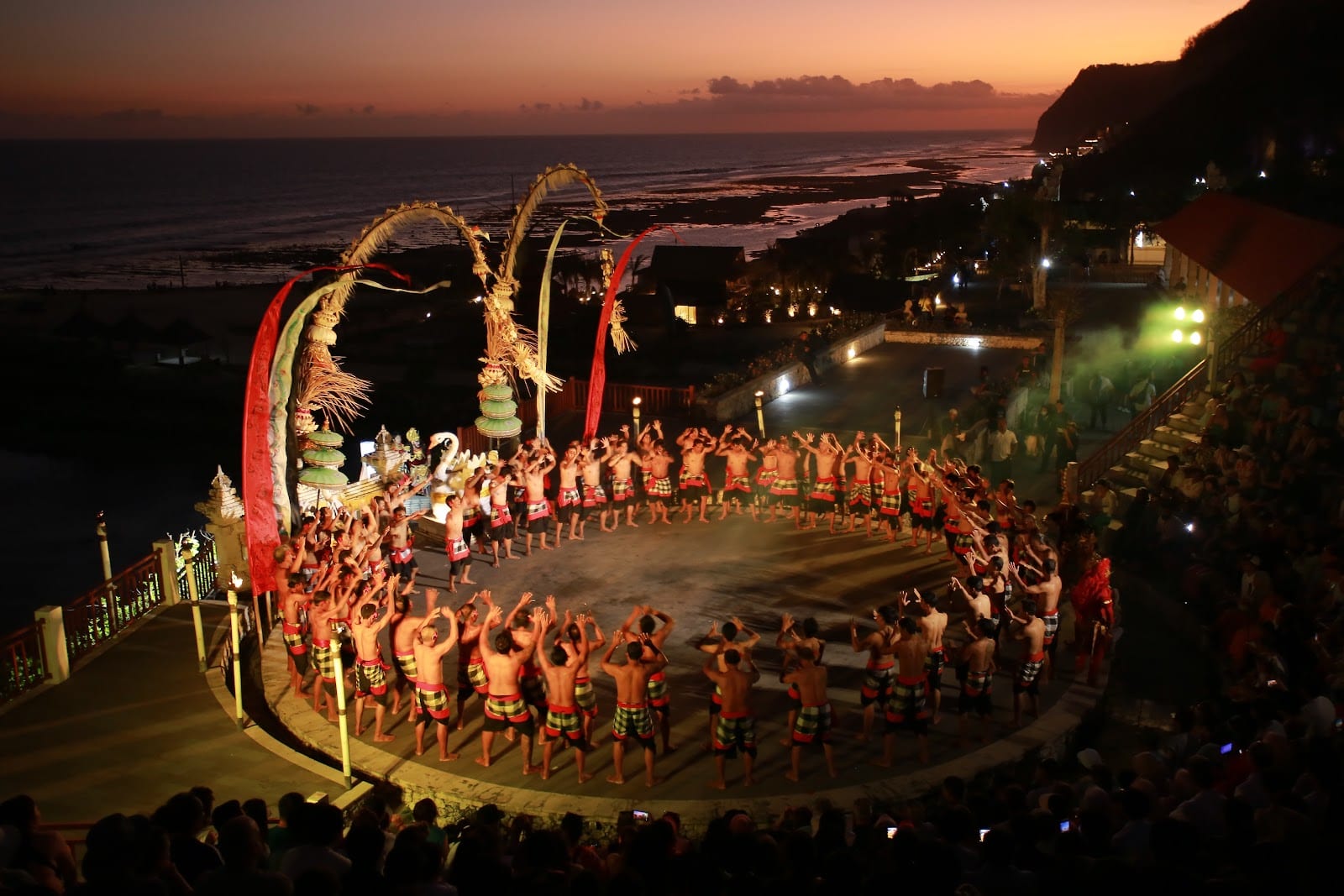 Kecak Fire Dance at Uluwatu Temple in Bali