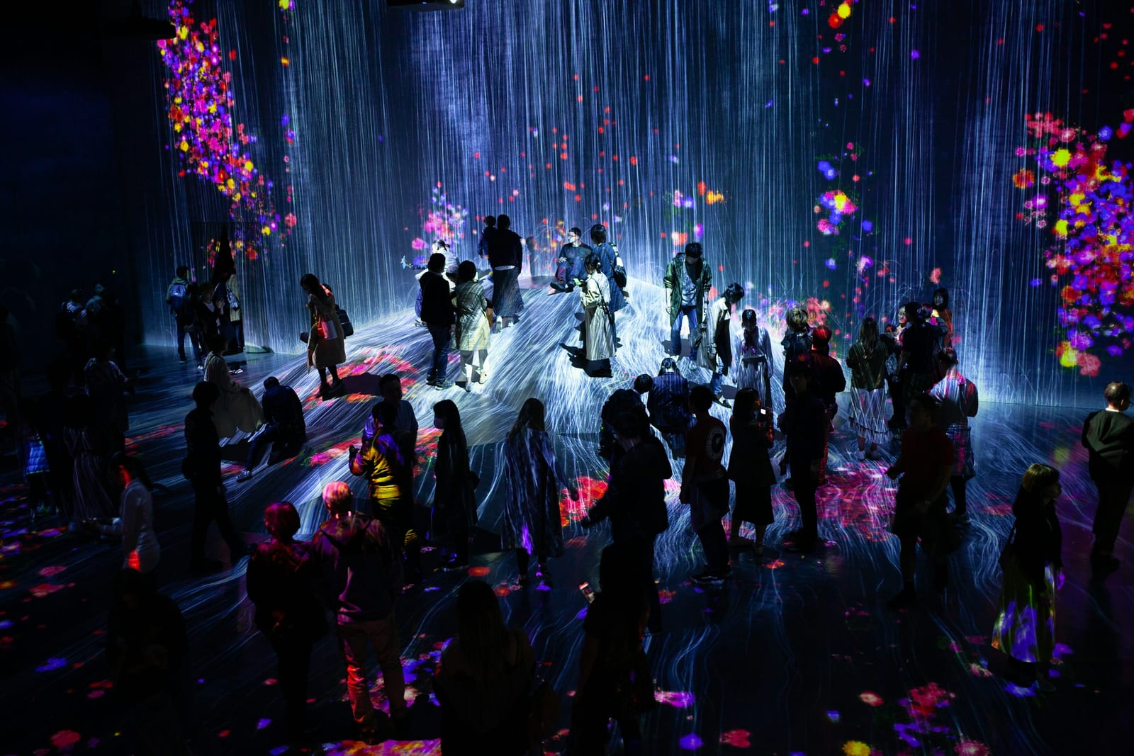 Immersive digital-art rooms at teamLab, near Roppongi.