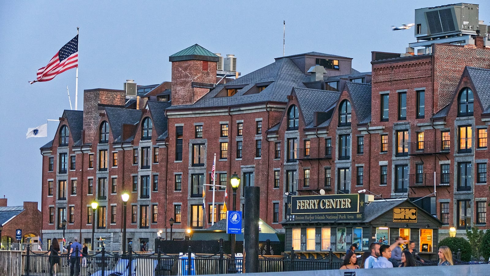 New England Aquarium building on Boston's Central Wharf