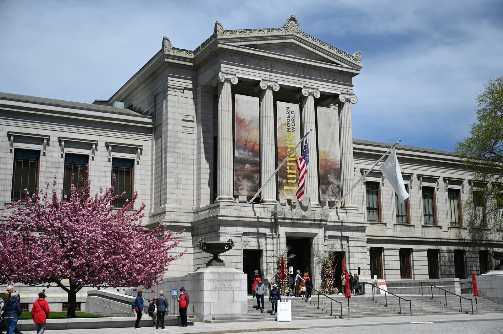 Museum of Fine Arts Boston entrance with columns