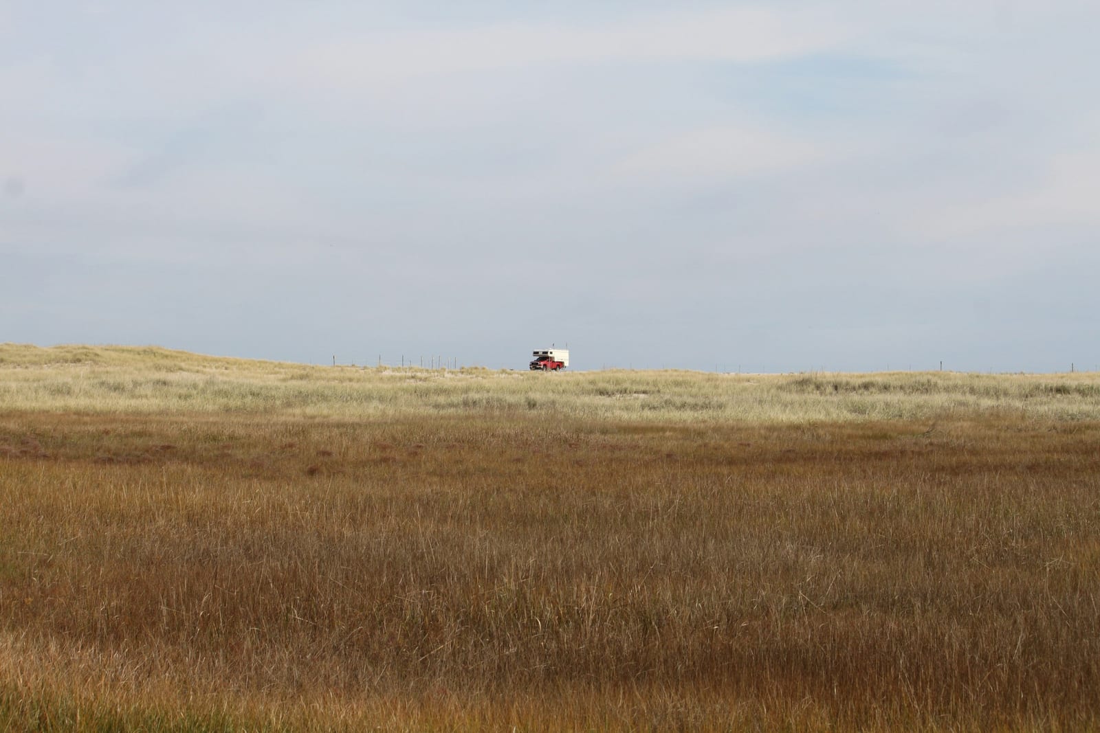A tractor in a field on the Outer Cape near Wellfleet