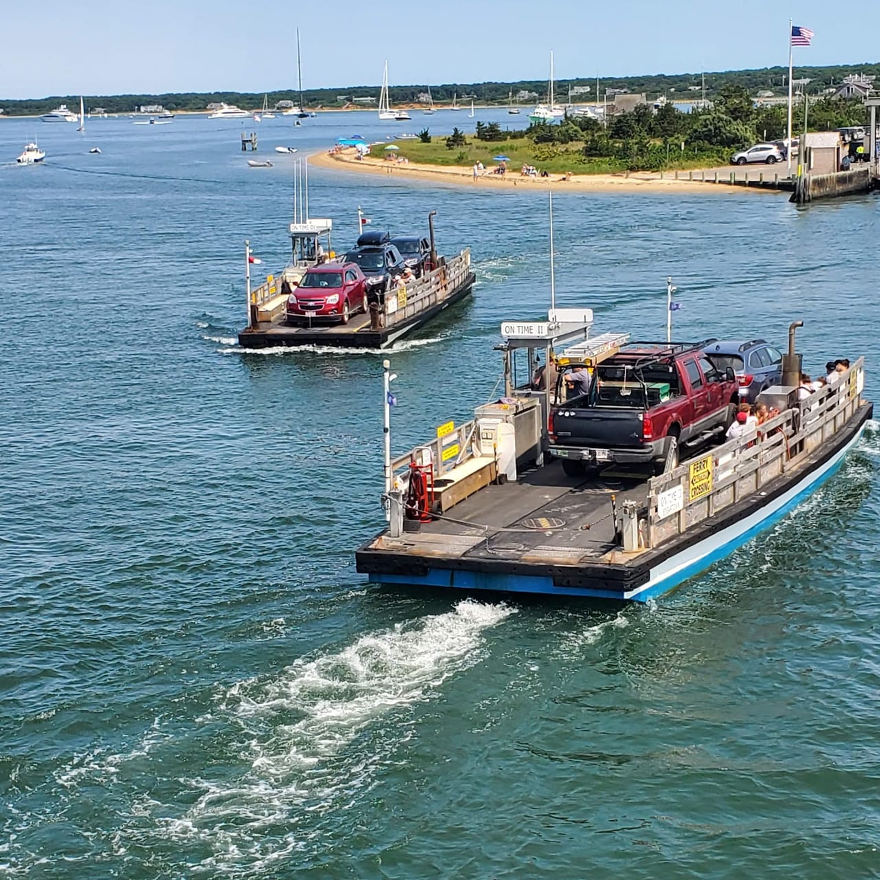 Chappaquiddick Ferry, Edgartown in Martha's Vineyard