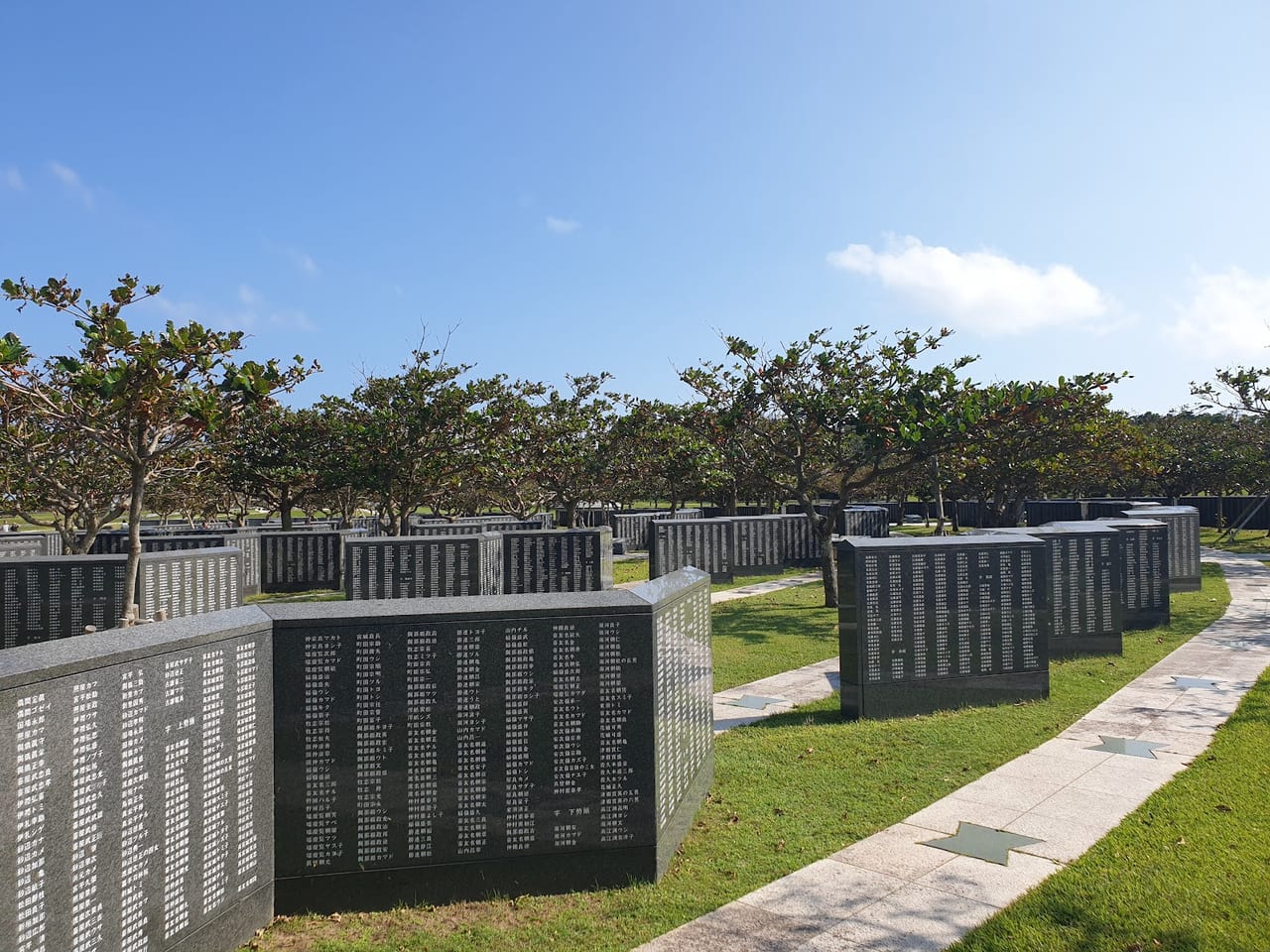 Okinawa Peace Memorial Park, Itoman in Okinawa