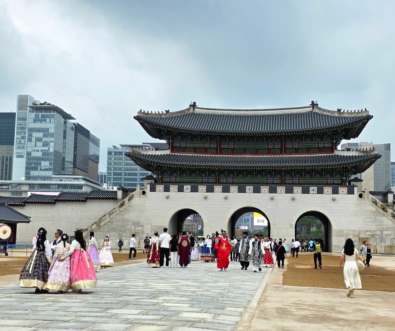 Royal Guard-Changing Ceremony at Gwanghwamun Gate, Seoul in Seoul
