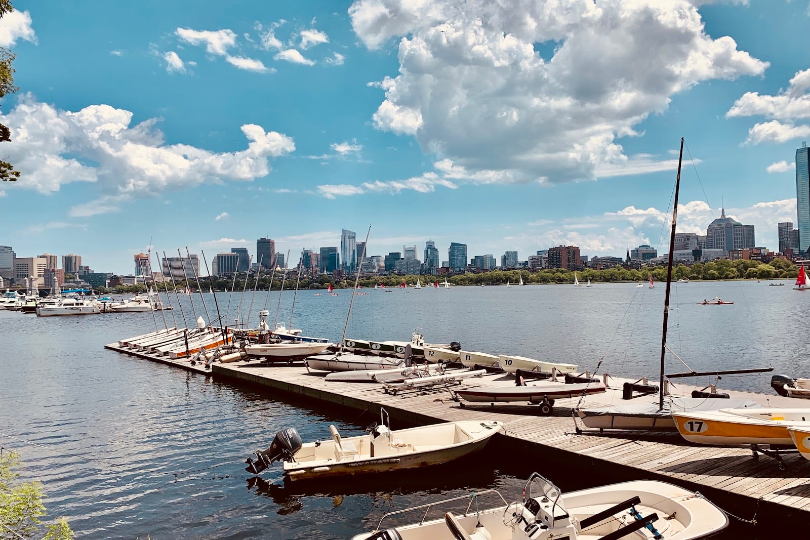 Charles River with Cambridge skyline