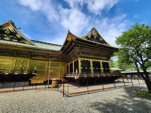 The gold-leaf Ueno Toshogu shrine